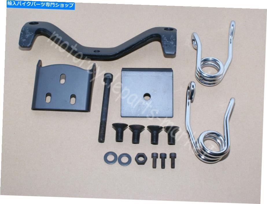 シート ブラックソロシートブラケット春サドルマウントフィットハーレースポーツスターXLチョッパー Black Solo Seat Bracket Spring Saddle Mount Fit For Harley Sportster XL Chopper【並行輸入品】