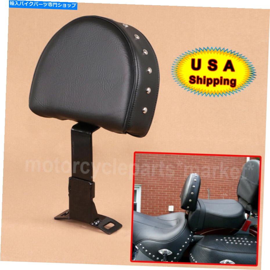 シート ハーレーエレクトログライドのためのブラックレザー＆メタルブラックドライバーライダーシート背もたれ Black Leather & Metal Black Driver Rider Seat Backrest For Harley Electra Glide【並行輸入品】 31,598円