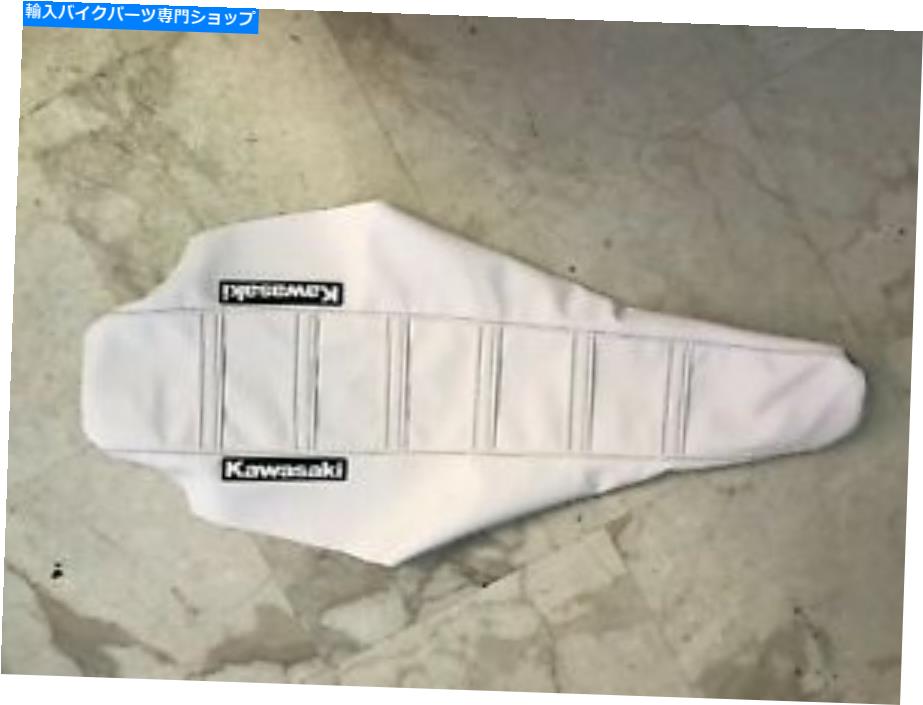 シート 新しいホワイトリブシートカバーKLX250 KLX300 1994-1997 NEW WHITE RIBBED seat coverKLX250 KLX300 1994-1997【並行輸入品】
