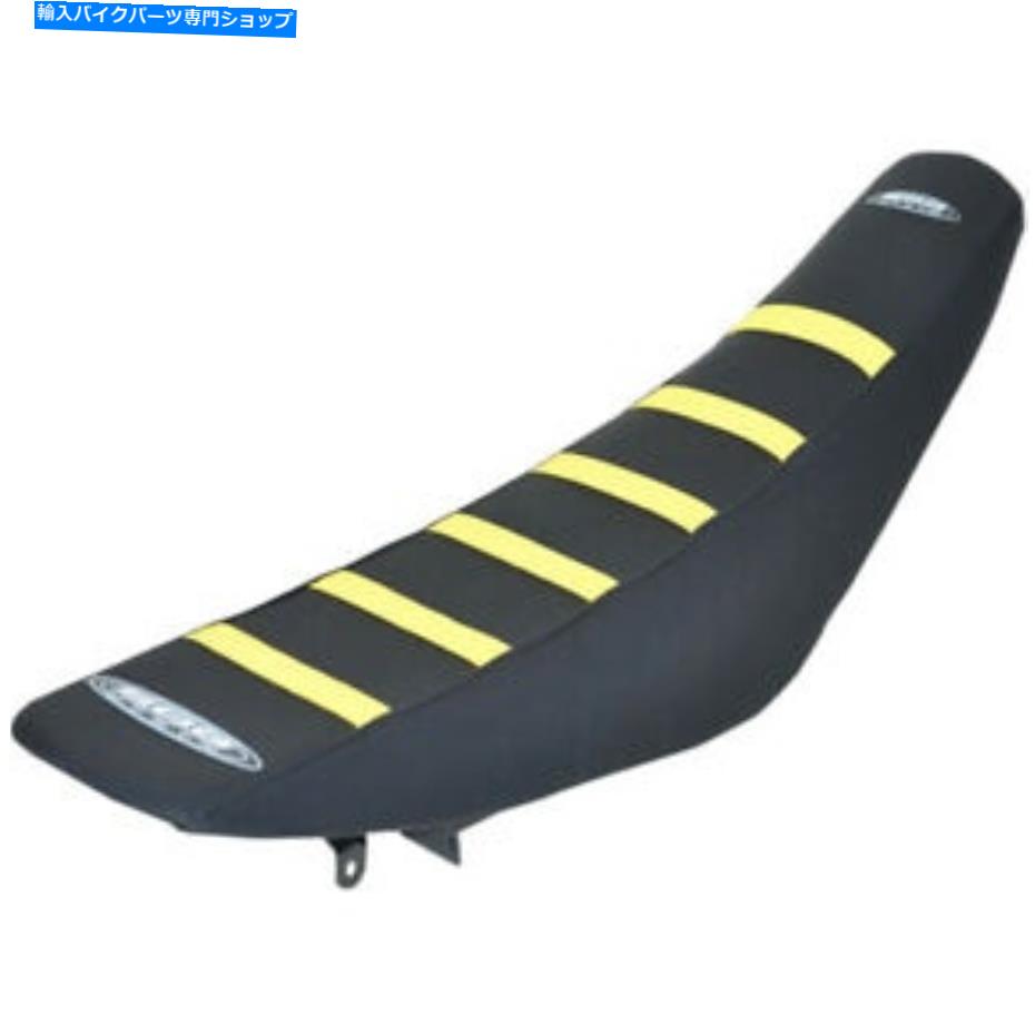シート SDG 6リブグリッパーシートカバー - RM 125/250（ブラック/イエロー）95906YK SDG 6-Rib Gripper Seat Cover - RM 125/250 (Black / Yellow) 95906YK【並行輸入品】
