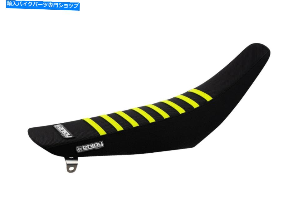 シート ホンダCRF 450 Rシートカバー2017 2018 2019すべてのブラック/ネオンイエローリブグリッパー Honda Crf 450 R Seat Cover 2017 2018 2019 ALL BLACK / NEON YELLOW RIBS Gripper【並行輸入品】