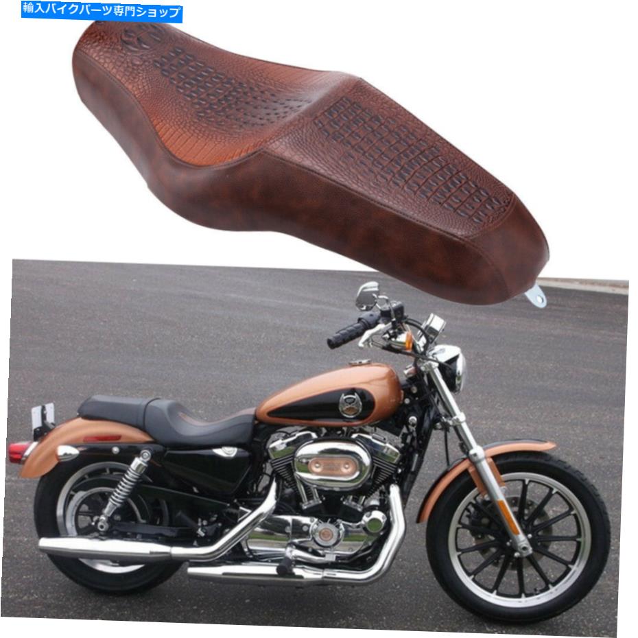 シート 2つのアップドライバーの助手席ブラウンのためのハーリースポーツスター883 1200 XL1200x XL1200V Two up Driver Passenger Seat Brown For Harley Sportster 883 1200 XL1200X XL1200V【並行輸入品】｜Us Custom Parts Shop USDM