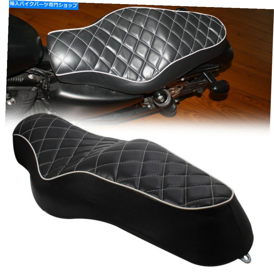 シート ハーレースポーツスターXL 883 1200ナイトスターのための黒い二つの運転席の助手席 Black Two Up Driver Passenger Seat For Harley Sportster XL 883 1200 Nightster US【並行輸入品】