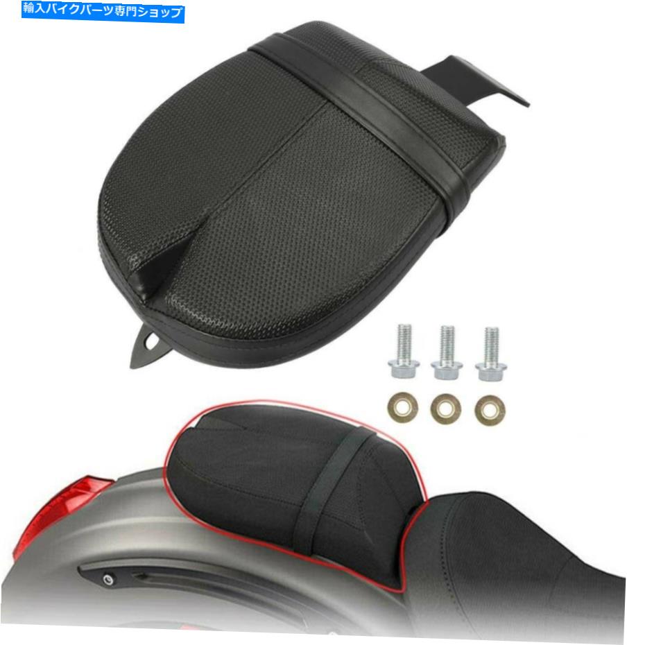 シート 勝利オクタン2017モデルブラックレザーリア旅客ピリオンパッドシート Fits Victory Octane 2017 Models Black Leather Rear Passenger Pillion Pad Seat【並行輸入品】