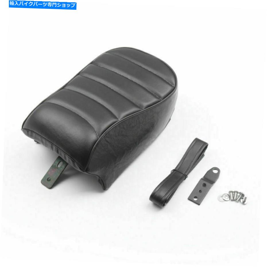 シート ブラックレザーリア旅客パッドシートフィットスポーツスターアイロン883 XL883N 16-18 Black Leather Rear Passenger Pad Seat Fits Sportster Iron 883 XL883N 16-18【並行輸入品】