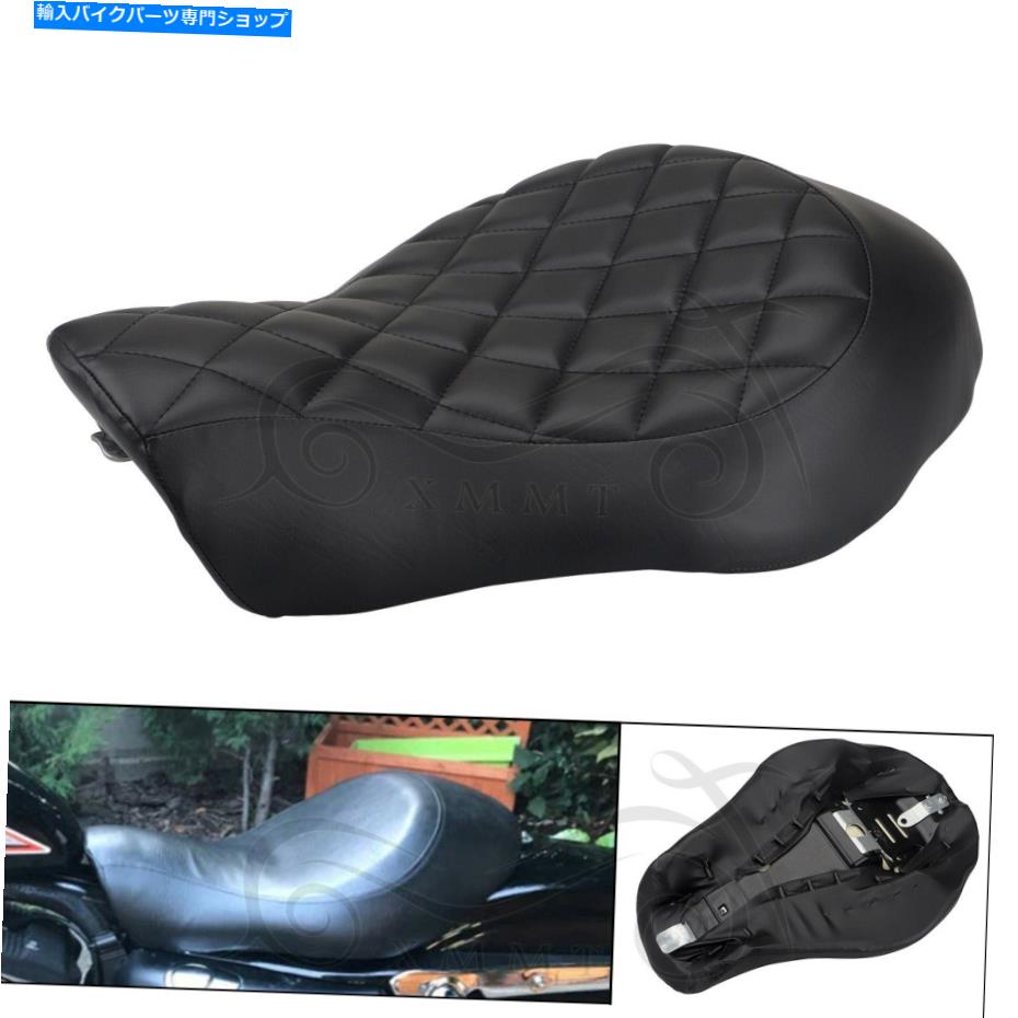 シート モーリースポーツスター883 1200のためのダイヤモンドドライバー旅客の2つのアップシートクッションフィット Diamond Driver Passenger Two Up Seat Cushion Fit For Harley Sportster 883 1200【並行輸入品】|Us Custom Parts Shop USDM