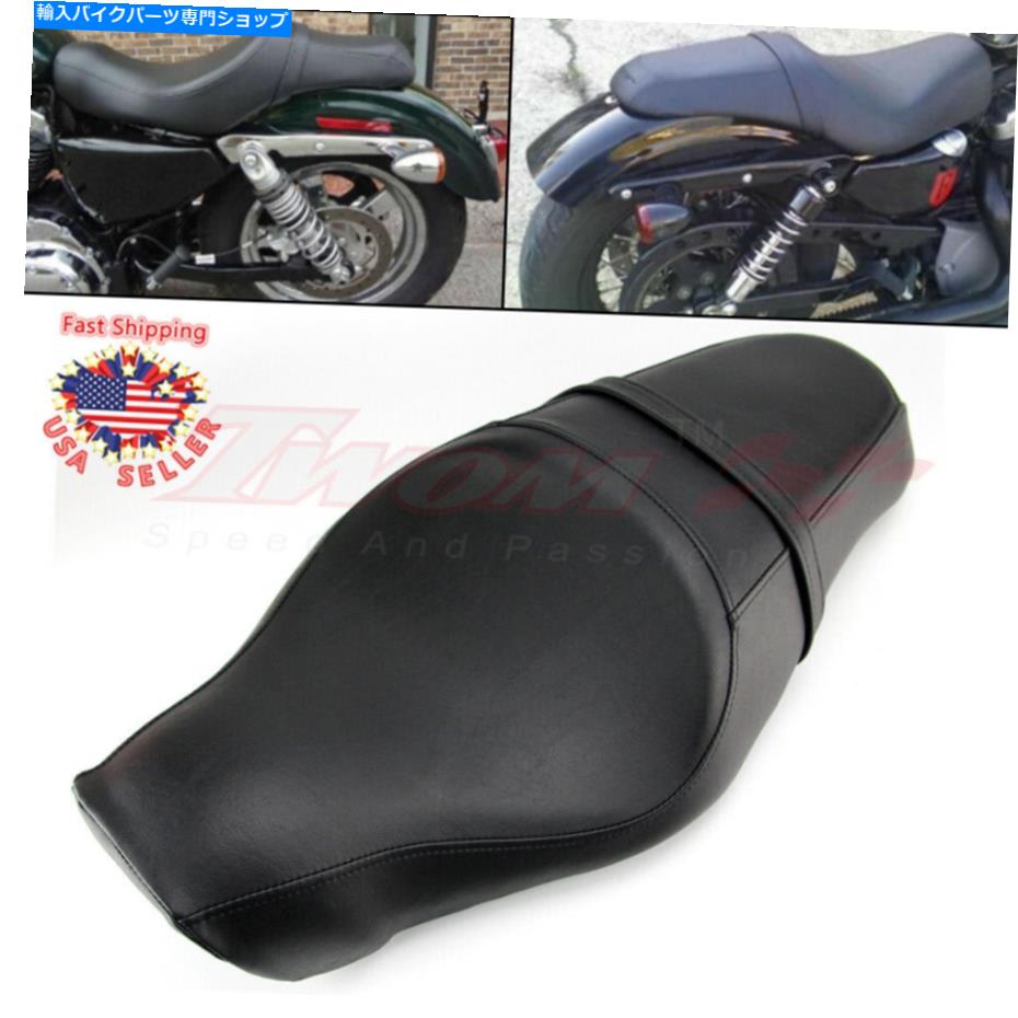 シート ハーリースポーツスターXL883 1200アイアン48 2005-2013のための2つの助手席サドル Two Up Passenger Seat Saddle For Harley Sportster XL883 1200 Iron 48 2005-2013【並行輸入品】|Us Custom Parts Shop USDM