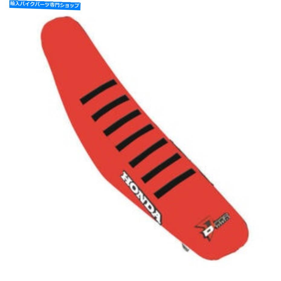 シート D'Cor Ribbed Seat Cover 30-10-505 Red W / Black Ribs Honda CRF450R 2021 D'COR Ribbed Seat Cover 30-10-505 Red W/Black Ribs Honda CRF450R 2021【並行輸入品】