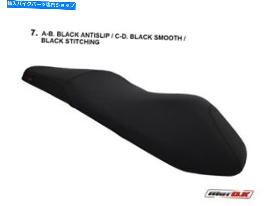 シート ホンダPCX 125/150 2014 MOTOKシートカバーブラックカラーステッチ/ロゴアンチスリップ Honda PCX 125/150 2014 MotoK Seat Cover Black Color Stitching / Logo Anti Slip【並行輸入品】