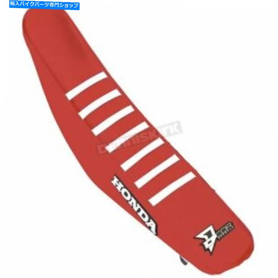 シート D'Cor Visuals Red Seat Cover W /白のリブ - 30-10-501 D'COR Visuals Red Seat Cover w/White Ribs - 30-10-501【並行輸入品】