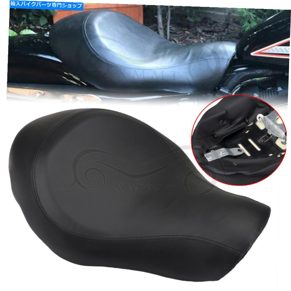 シート ブラックレザードライバーソロシートクッションパッドフィットハーリースポーツスターXL883 1200 Black Leather Driver Solo Seat Cushion Pad Fit For Harley Sportster XL883 1200【並行輸入品】|Us Custom Parts Shop USDM