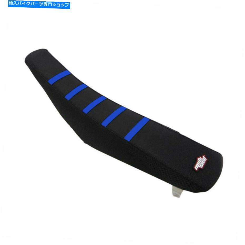 シート 2020 Husqvarna Te 300i Motoseatリブ牽引シートカバーブラック/ブラック/ブルー 2020 HUSQVARNA TE 300i Motoseat Ribbed Traction Seat Cover Black/Black/Blue【並行輸入品】