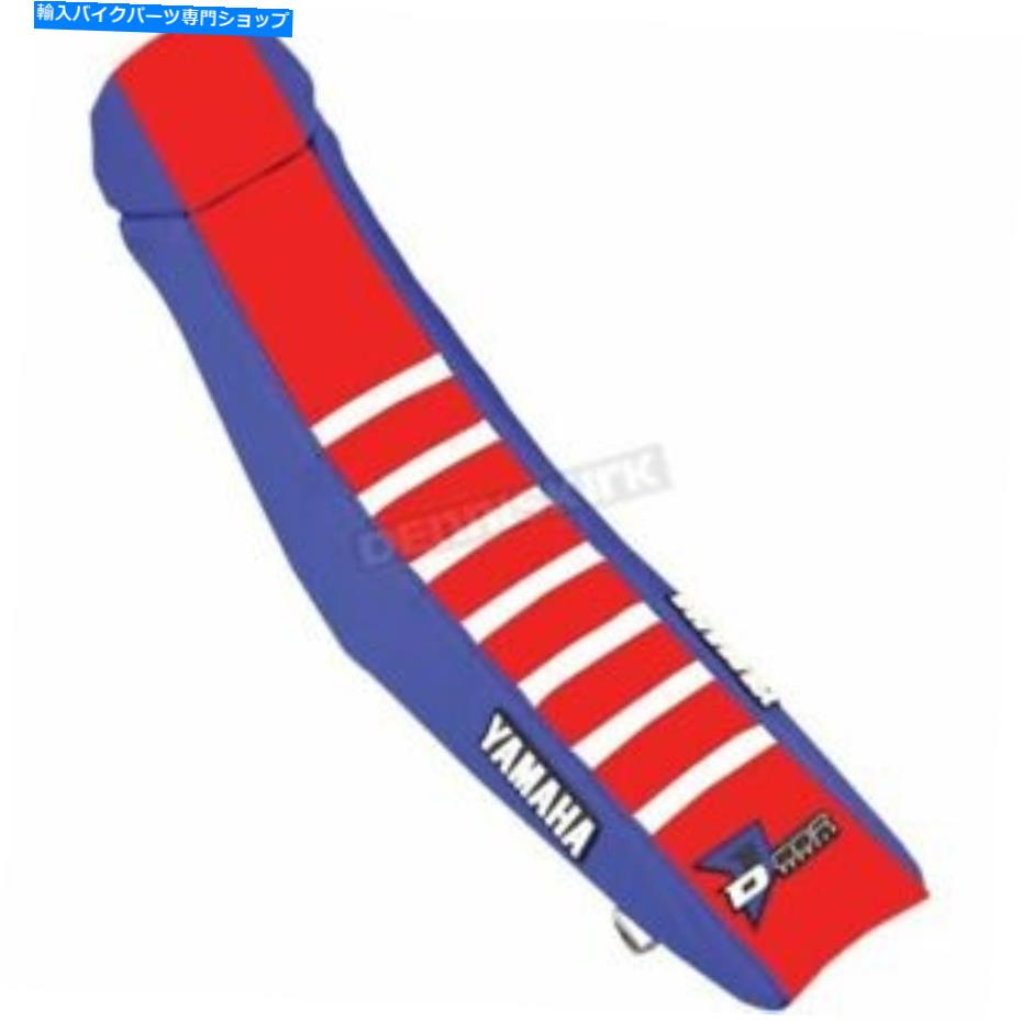 シート D'Corビジュアルブルー/ホワイト/レッドリブシートカバー - 30-50-463 D'COR Visuals Blue/White/Red Rib Seat Cover - 30-50-463【並行輸入品】