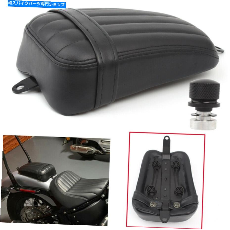 シート ハーレーソフトストリートボブ2018-2020のための後部旅客ピリオンシートパッド+ボルト+ナッツ Rear Passenger Pillion Seat Pad+Bolt+Nut For Harley Softail Street Bob 2018-2020【並行輸入品】
