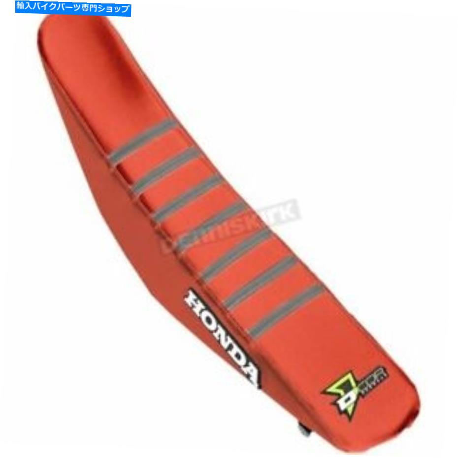 シート D'Corビジュアル赤/灰色のリブシートカバー - 30-10-456 D'COR Visuals Red/Gray Rib Seat Cover - 30-10-456【並行輸入品】