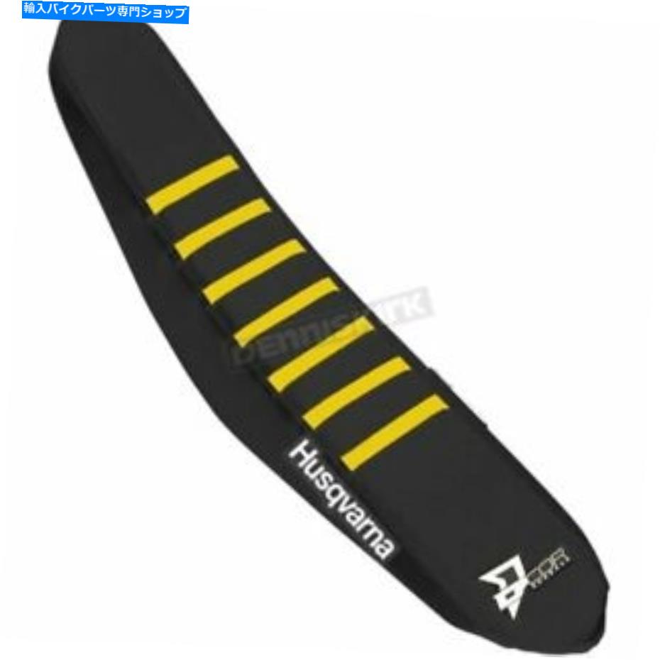 シート D'Cor VisualsブラックシートカバーW /イエローリブ - 30-70-101 D'COR Visuals Black Seat Cover w/Yellow Ribs - 30-70-101【並行輸入品】