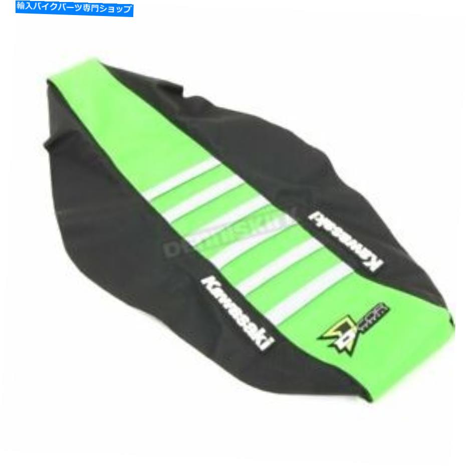 シート D'Corビジュアルブラック/グリーンリブシートカバー - 30-20-452 D'COR Visuals Black/Green Rib Seat Cover - 30-20-452【並行輸入品】