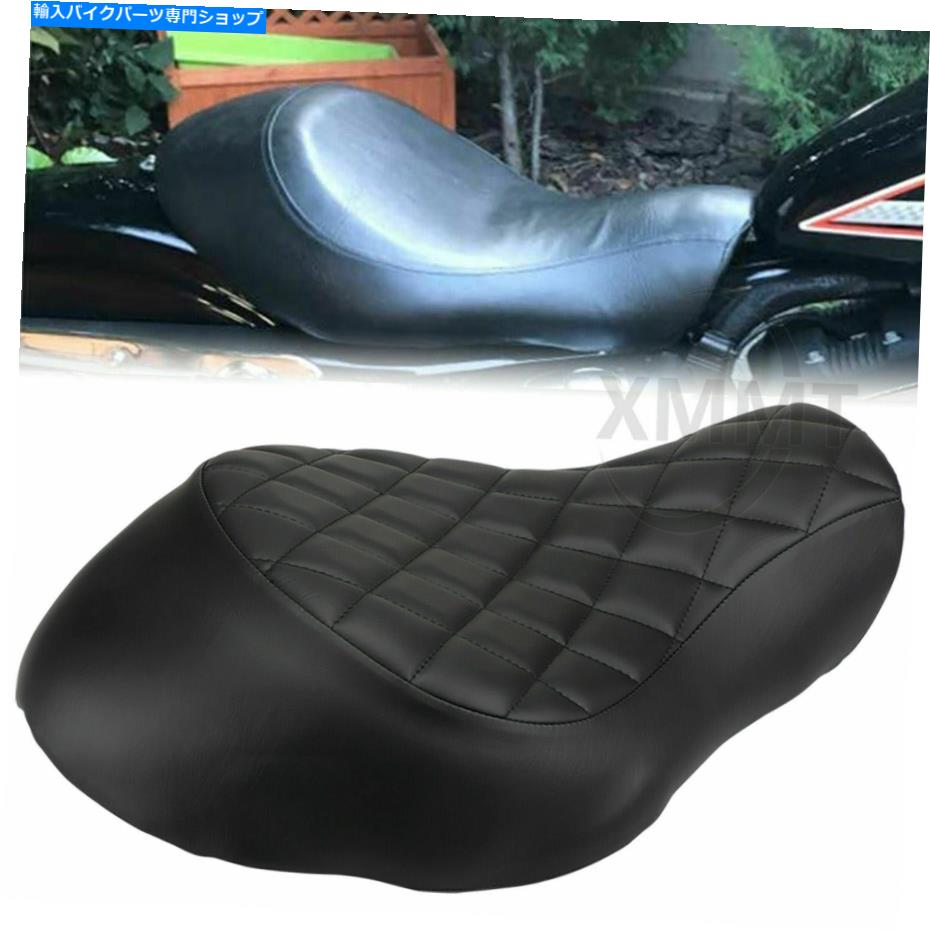 シート ブラックフロントドライバーレザーピローソロシートクッションハーリースポーツスターXL 883 Black Front Driver Leather Pillow Solo Seat Cushion For Harley Sportster XL 883【並行輸入品】｜Us Custom Parts Shop USDM