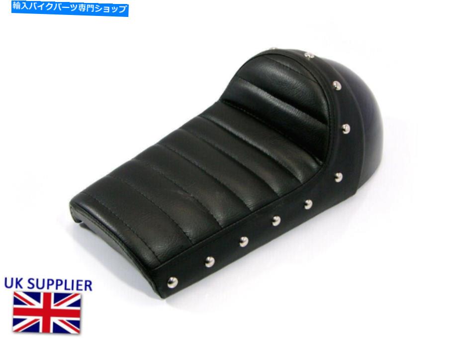 シート ホンダカフェレーサーレトロプロジェクトのためのハンプ付きバイクビニールシート Motorbike Vinyl Seat with Hump for Honda Cafe Racer Retro Project【並行輸入品】