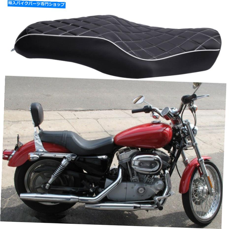 シート ハーリースポーツスターXL883 1200アイロン48 2005-2020のための2つのアップドライバーの助手席 Two Up Driver Passenger Seat For Harley Sportster XL883 1200 Iron 48 2005-2020【並行輸入品】|Us Custom Parts Shop USDM