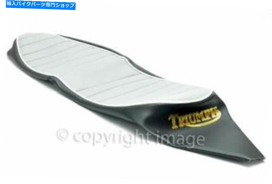 シート シートカバーTRIUMPH T100、T120 Bonneville、1967、Grey Ribbed、イギリス Seat Cover Triumph T100, T120 Bonneville, 1967, Grey Ribbed, UK Made【並行輸入品】