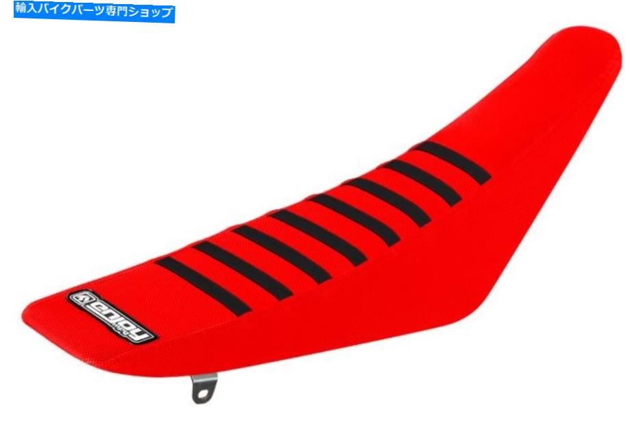 シート ホンダCRF 150 R 2007 - 2021リブベッドグリッパーシートカバーレッドブラックリブモトクロス Honda CRF 150 R 2007 - 2021 Ribbed Gripper Seat Cover Red Black Ribs Motocross【並行輸入品】