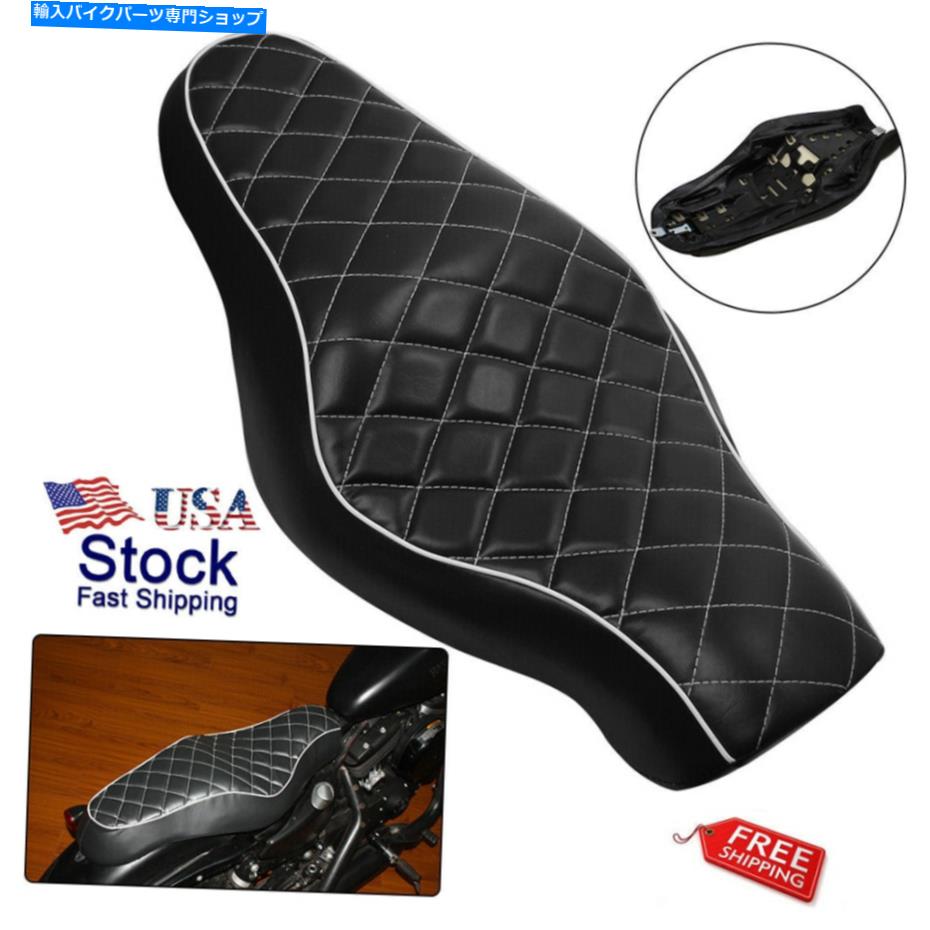 シート Harley Sportster XL883 1200 48のための2つの上の座席の乗客のドライバーのサドルモーション Two Up Seat Passenger Driver Saddle Motorycle For Harley Sportster XL883 1200 48【並行輸入品】