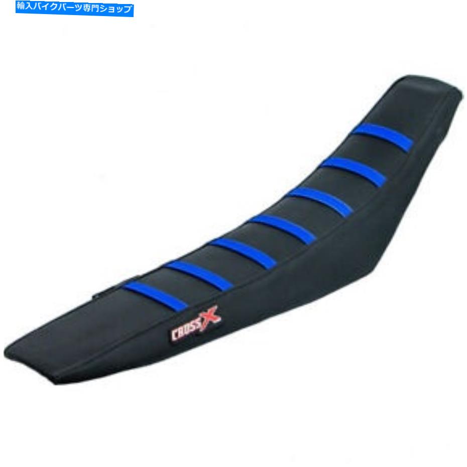 シート クロスXリブ付きシートカバーブラック/ブルーストライプM4163BBBL YAMAHA YZ 125 4 2004 Cross X Ribbed Seat Cover Black / Blue Stripes M4163BBBL Yamaha YZ 125 4 2004【並行輸入品】