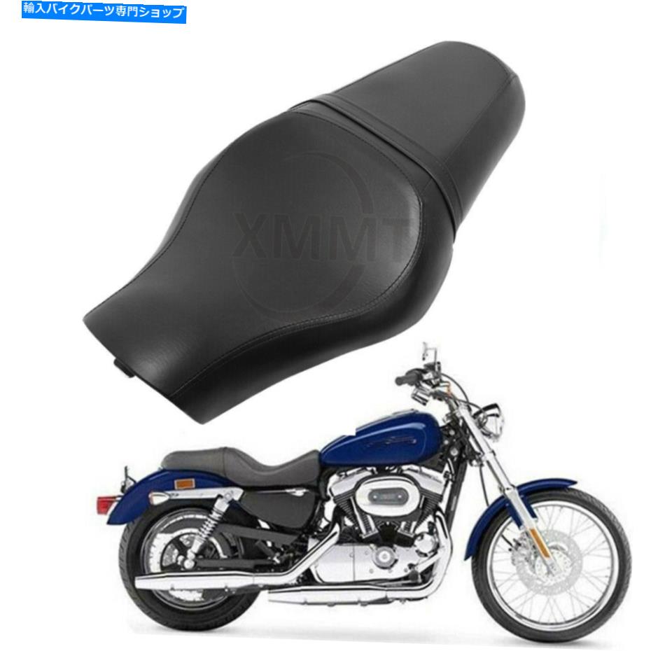 シート ハーレースポーツスターXL1200 883 10-16のためのレザー2 - UPドライバピリオン助手席 Leather 2-up Driver Pillion Passenger Seat for Harley Sportster XL1200 883 10-16【並行輸入品】｜Us Custom Parts Shop USDM