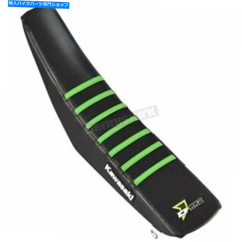 シート D'CorビジュアルブラックシートカバーW /グリーンリブ - 30-20-126 D'COR Visuals Black Seat Cover w/Green Ribs - 30-20-126【並行輸入品】