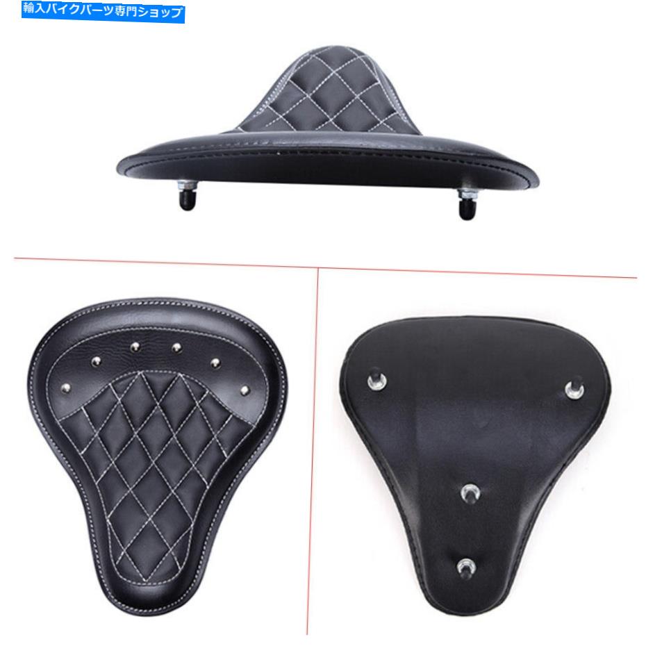 シート オートバイスポーツスターボバーチョッパーストリートのためのソロスプリングドライバーのシートサドル Solo Spring Driver's Seat Saddle for Motorcycle Sportster Bobber Chopper Street【並行輸入品】