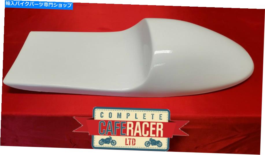 シート アヒルビルカフェレーサースタイルシートNew＆White未使用 DUCK BILL CAFE RACER STYLE SEAT NEW & UNUSED IN WHITE【並行輸入品】