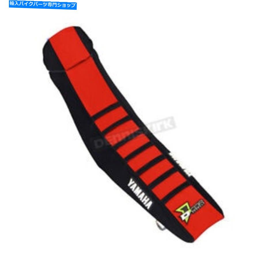 シート D'Corビジュアルブラック/赤/黒ヤマハシートカバーW /ブラックリブ - 30-50-459 D'COR Visuals Black/Red/Black Yamaha Seat Cover w/Black Ribs - 30-50-459【並行輸入品】