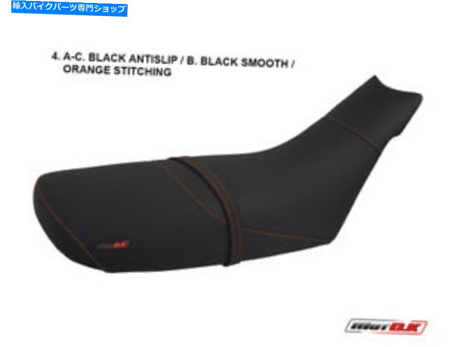 シート KTM Duke 620 640 Motok SeetカバーA B264 / 4アンチスリップ防水オレンジステッチ KTM Duke 620 640 MotoK Seat Cover A B264/4 anti slip waterproof orange stitching【並行輸入品】|Us Custom Parts Shop USDM