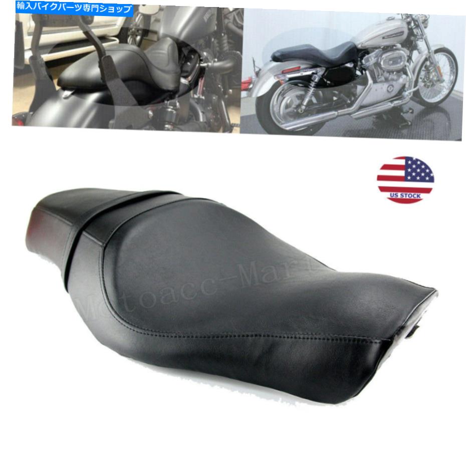 シート 運転手の乗客2 up 2アップシートのハーリースポーツスターXL883 1200 48 72 2004-20 Driver Passenger Two Up 2 up Seat For Harley Sportster XL883 1200 48 72 2004-20【並行輸入品】