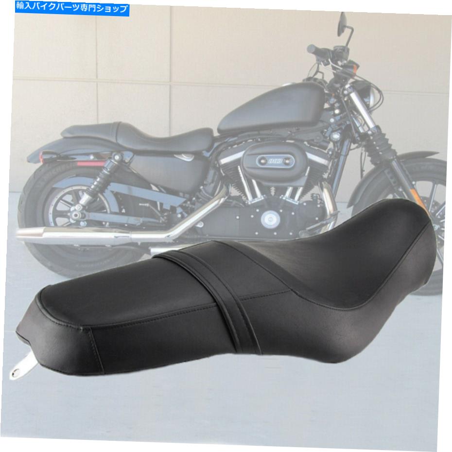 シート ハーレースポーツスターXL 883 1200 48用のドライバー&リアの旅客レザー2アップシート Driver & Rear Passenger Leather Two Up Seat for Harley Sportster XL 883 1200 48【並行輸入品】|Us Custom Parts Shop USDM