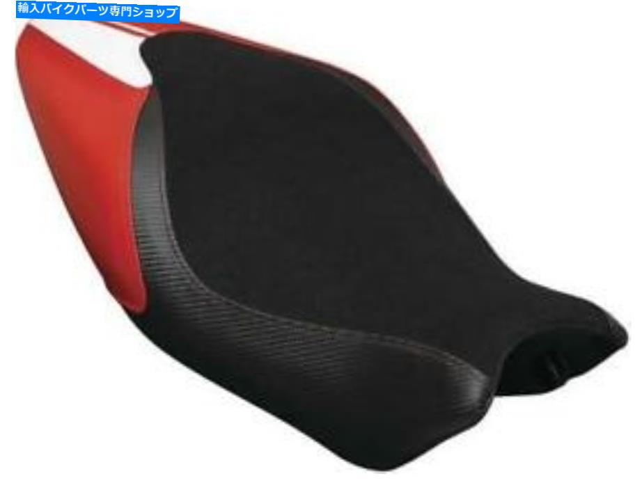シート Luimoto 1284101ストライプライダーシートカバー - スエードブラック/ CFブラック/レッド/ホワイト Luimoto 1284101 Stripe Rider Seat Covers - Suede Black/CF Black/Red/White【並行輸入品】｜Us Custom Parts Shop USDM
