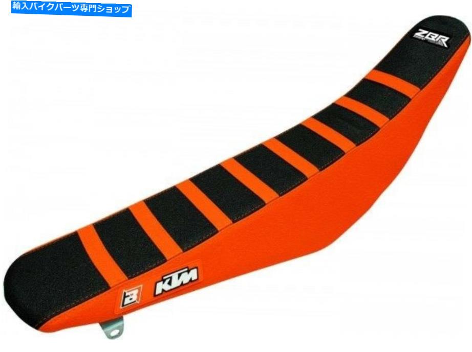 シート ブラック/オレンジシマウマグリッパーシートカバーフィットKTM EXC125 2003 2003 2004 2006 2006 2007 Black/Orange Zebra Gripper Seat Cover Fit KTM EXC125 2003 2004 2005 2006 2007【並行輸入品】
