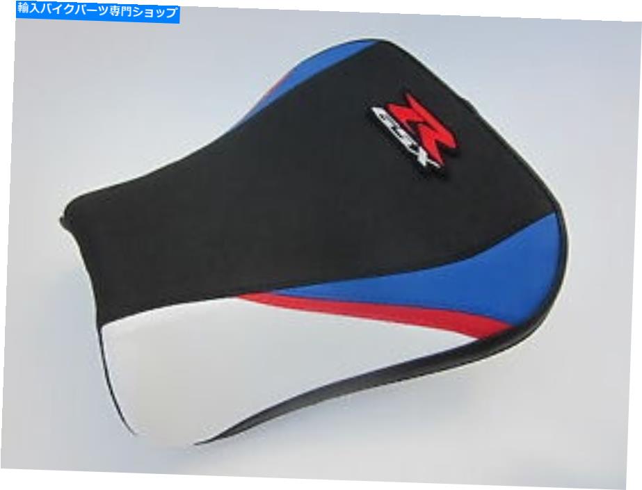 シート S52スズキGSXR 600 750 - K4 K5レッド/ホワイト/ブルービニールシートカバー - フロント S52 Suzuki GSXR 600 750 - K4 K5 Red/White/Blue vinyl seat cover- FRONT【並行輸入品】