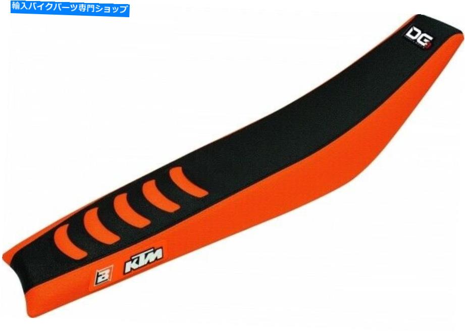 シート ブラック/オレンジDG3グリッパーシートカバーフィットKTM 250 SX-F 2019 2020 Black/Orange DG3 Gripper Seat Cover Fits KTM 250 SX-F 2019 2020【並行輸入品】