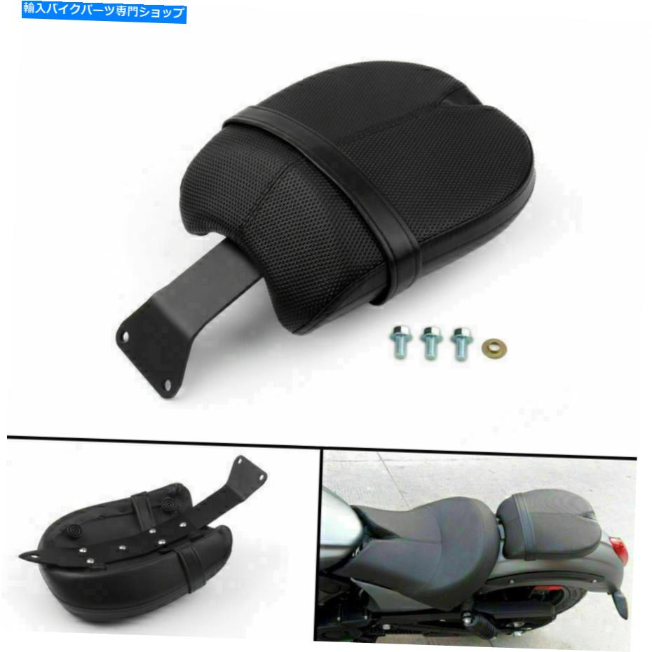 シート ブラックレザーリア旅客ピリオンパッドシートフィット勝利オクタン17モデルA3 Black Leather Rear Passenger Pillion Pad Seat fits Victory Octane 17 Models A3【並行輸入品】