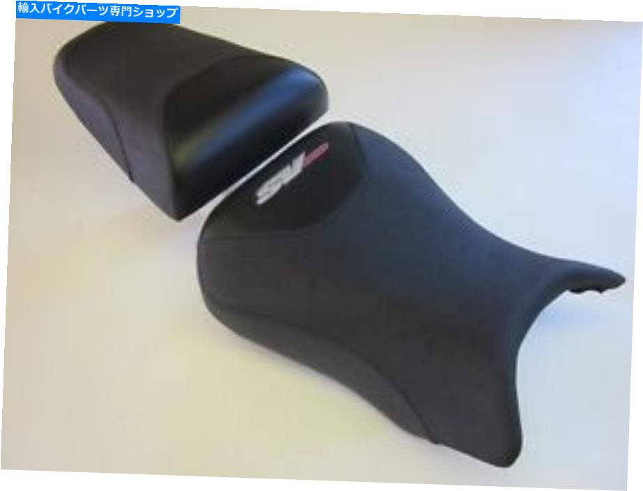 シート SV13スズキSV 650 2003-2012アップグレードシートカバー。ブラック/カーボンファイバービニールセット SV13 Suzuki SV 650 2003-2012 upgrade seat cover. Black/Carbon fibre vinyl-SET【並行輸入品】