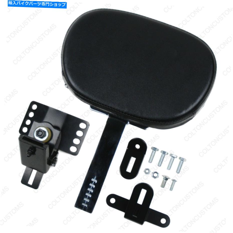 シート ハーレーダビッドソンツーリングのための調節可能なクロムドライバーライダー背もたれのシートパッド Adjustable Chrome Driver Rider Backrest Seat Pad for Harley Davidson Touring【並行輸入品】
