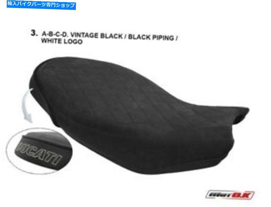 シート DUCATI SCRAMBLER CLASSIC 800（2015-2020）Motok Seat Coverビンテージブラックカラー Ducati Scrambler Classic 800 (2015-2020) MotoK Seat cover VINTAGE BLACK Color【並行輸入品】｜Us Custom Parts Shop USDM