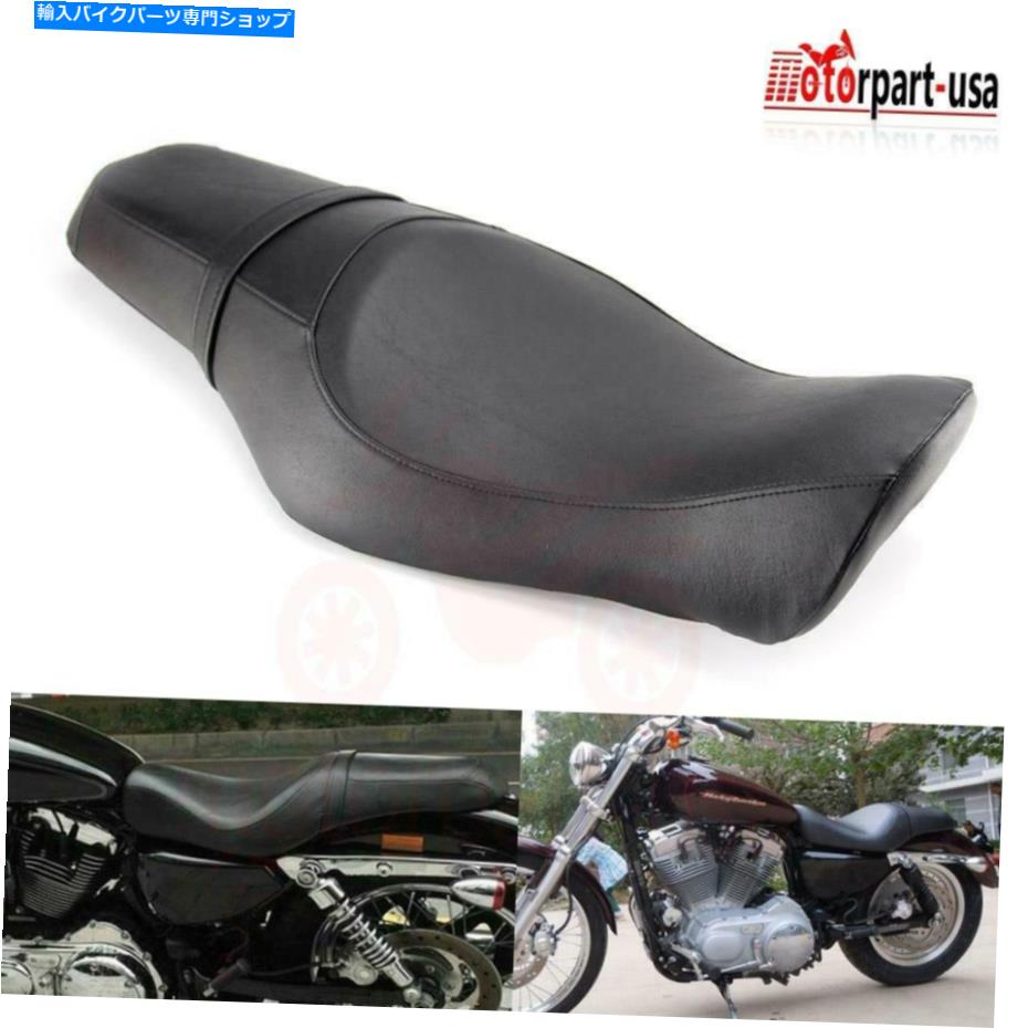 シート ハーレースポーツスターXL 1200 883 48 72 2010-21のための2アップドライバライダーの助手席 2-Up Driver Rider Passenger Seat For Harley Sportster XL 1200 883 48 72 2010-21【並行輸入品】