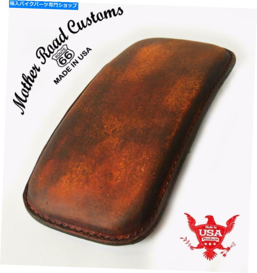 シート 助手席Pパッドチョッパーハーレーボバースポーツスター201ブラウンDISTレザーMRC Passenger Seat P-Pad Chopper Harley Bobber Sportster 201 Brown Dist Leather MRC【並行輸入品】
