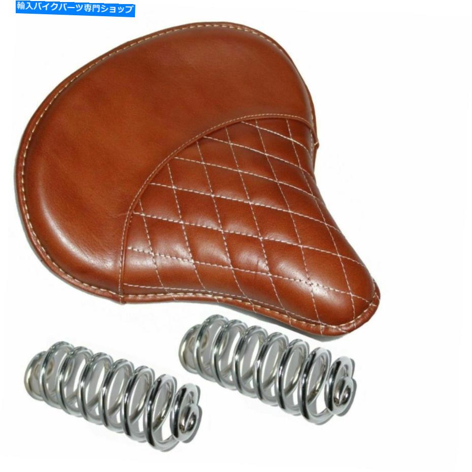 シート ロイヤルエンフィールドスタンダードのための茶色の茶色の革サドルソロの座席 Leather Saddle Solo Seat With Springs Brown For Royal Enfield Standard【並行輸入品】 43,887円