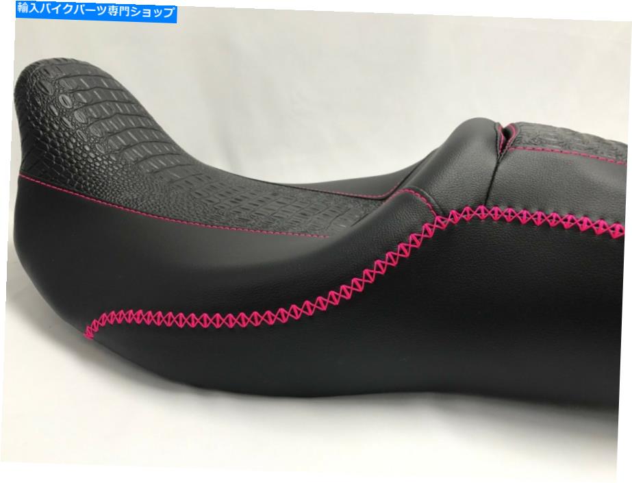 シート ストリートグライドハーレーシートカバーピンクステッチP52320-11,2008-2018カバーのみ Street Glide HARLEY Seat Cover PINK Stitching P52320-11, 2008-2018 COVER ONLY【並行輸入品】