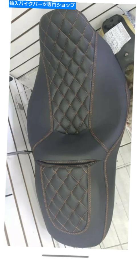 シート ハーレーストリートグライドシートカバーP52320-11オレンジステッチ2008-2020カバーのみ HARLEY Street Glide Seat Cover P52320-11 Orange Stitching 2008-2020 COVER ONLY【並行輸入品】