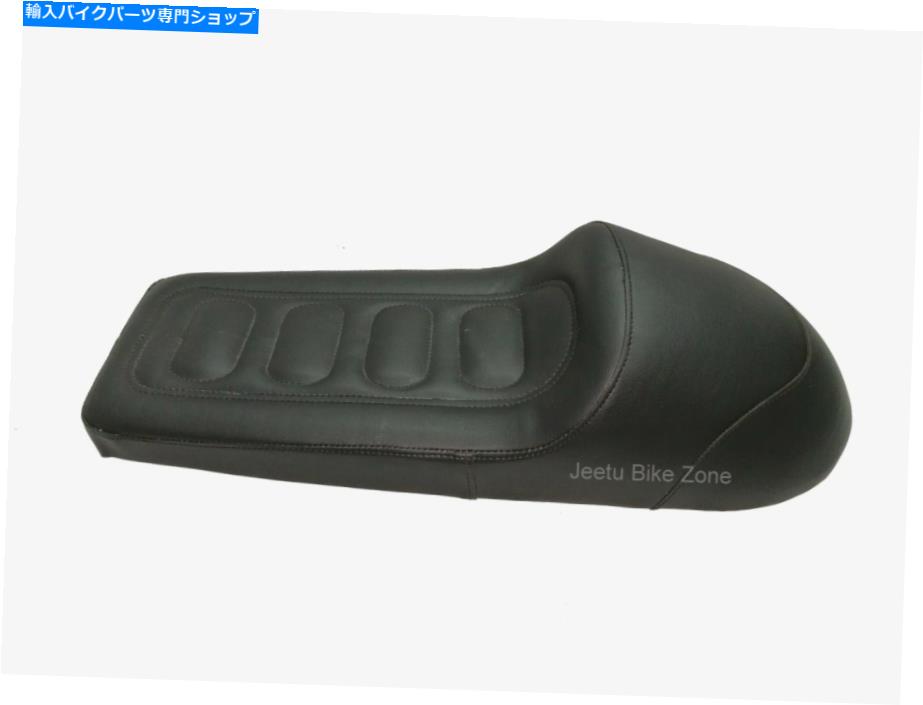 シート ロイヤルエンフィールドインターセプターコンチネンタルGT 650ccのためのカスタマイズされた黒いサドルシート Customized Black Saddle Seat For Royal Enfield Interceptor Continental GT 650cc【並行輸入品】